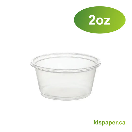 2oz - Plastic Portion Cups - Carton of 2000 - KIS PAPER - 5073; $0.016/pc