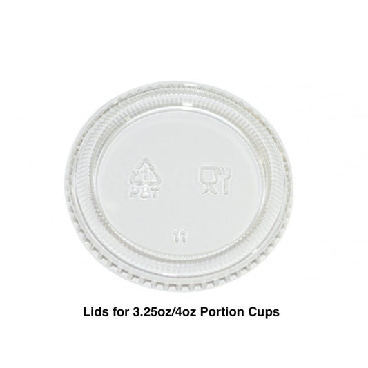 KIS-PL400G | 3.25oz-4oz Plastic Portion Cup Lids; $0.022/pc