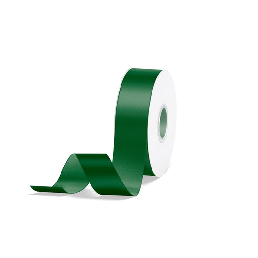 1pcs Forest Green Solid Single Face Satin Ribbon; 5 Sizes