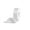 White Solid Single-Face Satin Ribbon – 5 Sizes (¼″, ⅜″, ⅝″, ⅞″, 1½″) x 100 yds