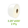 3.29" x 650' - 2 Ply Paper Snow Soft Bath Tissue White - Carton of 12 - KIS PAPER - 1156; $2.58/pc