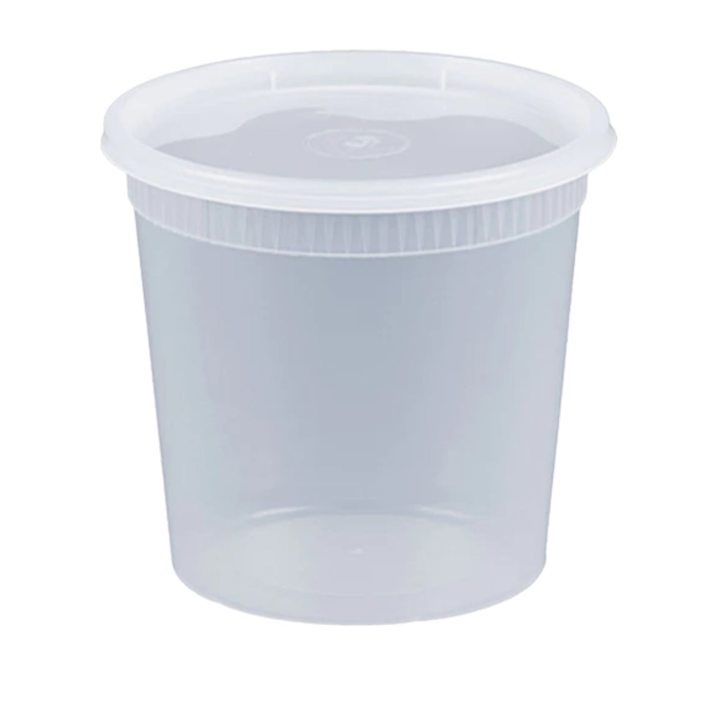 KIS-S32G | 240sets 32oz, 946ml Clear Plastic Deli Containers and Lids Combo; $0.233/set