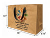 Custom Printed Euro Tote Vogue Kraft Paper Bags 16" x 6" x 12" with Ribbon Handles - SKU #5313