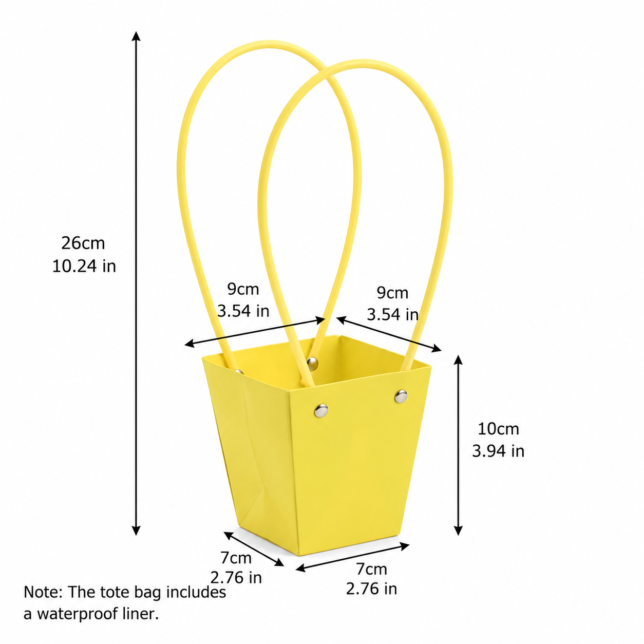 Light Yellow Waterproof Flower Pot Bags – 4 Sizes (Small, Medium, Large, Extra Large) | 50pcs/Bundle