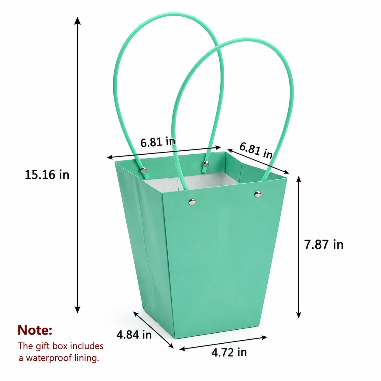 Teal Waterproof Flower Pot Bags – 4 Sizes (Small, Medium, Large, Extra Large) | 50pcs/Bundle