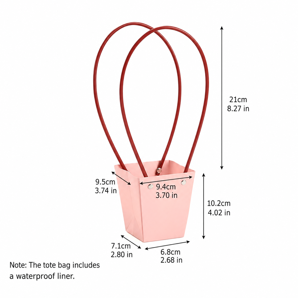Light Pink Waterproof Flower Pot Bags – 4 Sizes (Small, Medium, Large, Extra Large) | 50pcs/Bundle