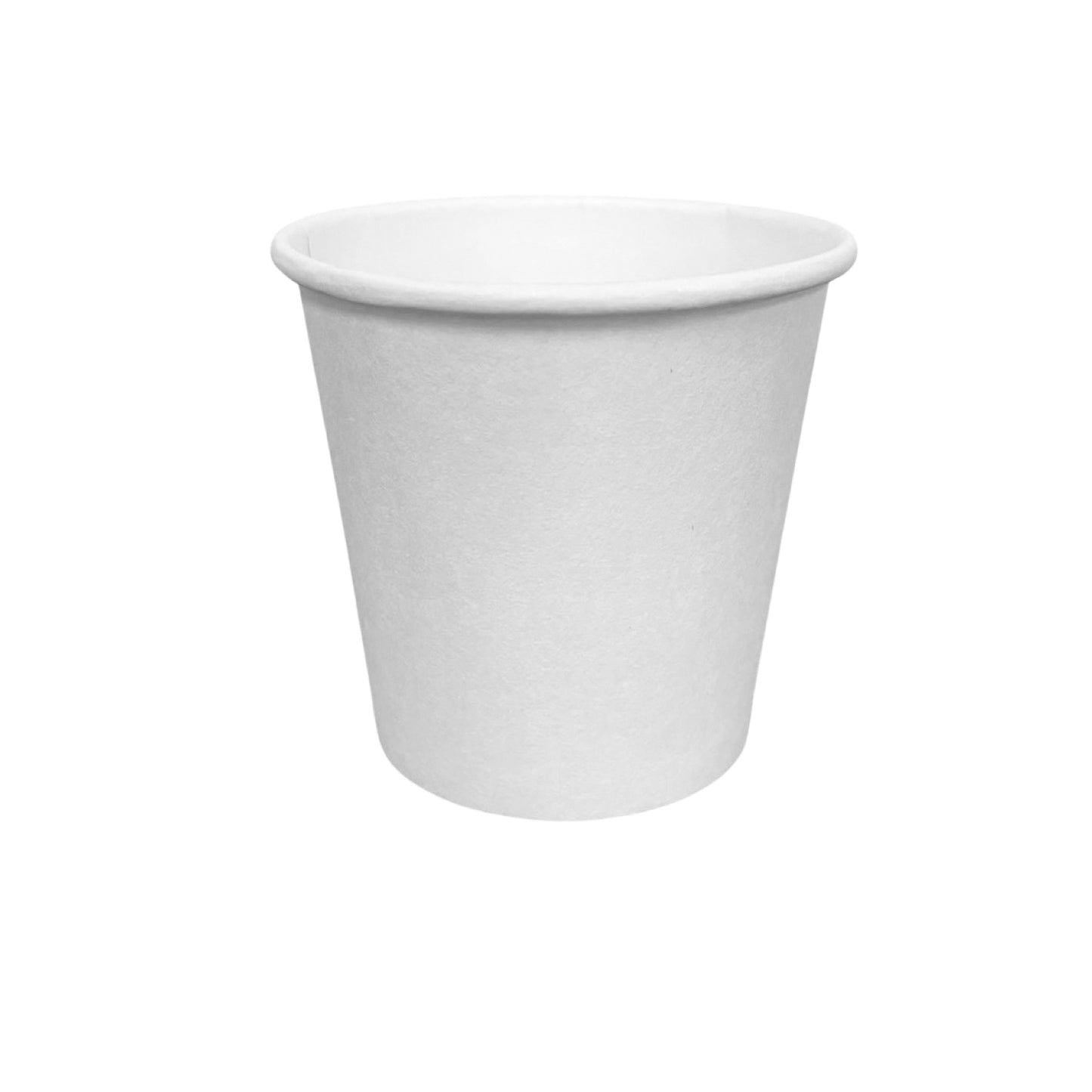 4oz - 62mm White Paper Hot Coffee Cup - Carton of 1000 - KIS PAPER - 5137; From $0.065/pc