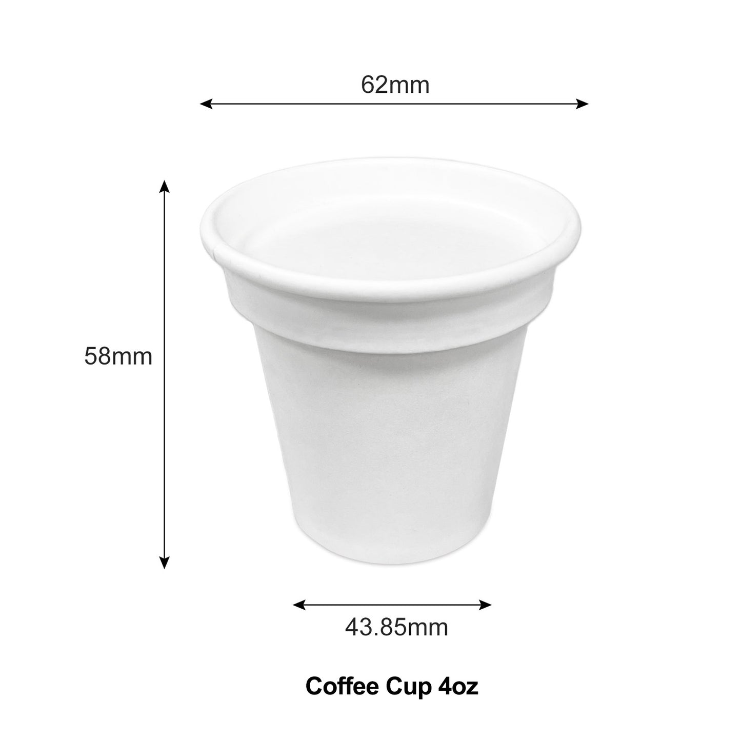 4/8/10/12/16/20oz White Paper Lid for Hot Coffee Cup- Carton of 1000 - KIS PAPER; From $0.23/set
