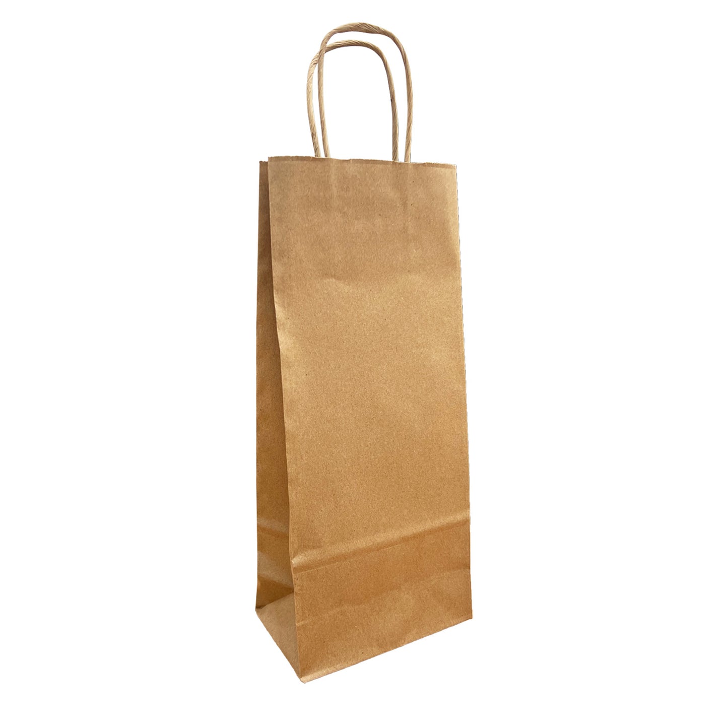 250 Pcs, Wine, 5x3.5x13.25 inches, Kraft Paper Bags, with Twisted Handle