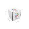 5" x 5" x 5" - Custom White Mailer Boxes - Bundle of 40 - KIS PAPER - 6094; Full Color Custom Print, Printed in Canada; From $1.67/pc