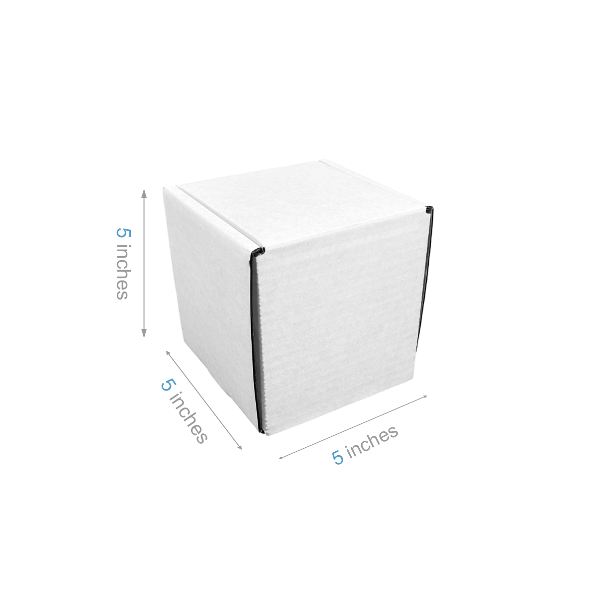 5" x 5" x 5" - White Mailer Boxes - Bundle of 40 - KIS PAPER - 6094; $1.17/pc