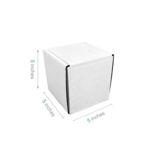 5" x 5" x 5" - White Mailer Boxes - Bundle of 40 - KIS PAPER - 6094; $1.17/pc