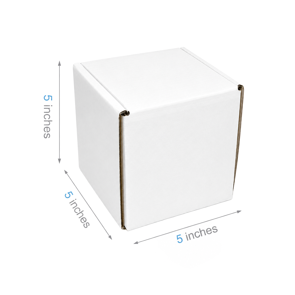 5" x 5" x 5" - White Mailer Boxes - Bundle of 40 - KIS PAPER - 6094; $1.17/pc