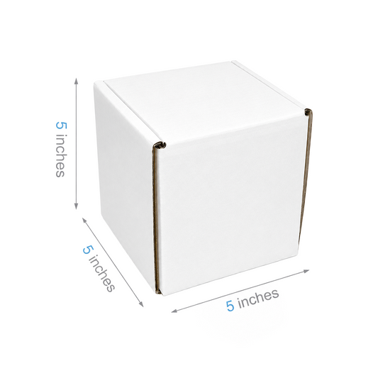 5" x 5" x 5" - White Mailer Boxes - Bundle of 40 - KIS PAPER - 6094; $1.17/pc