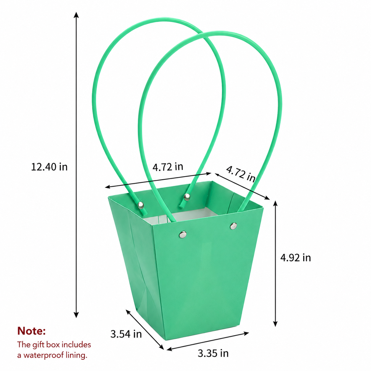 Teal Waterproof Flower Pot Bags – 4 Sizes (Small, Medium, Large, Extra Large) | 50pcs/Bundle