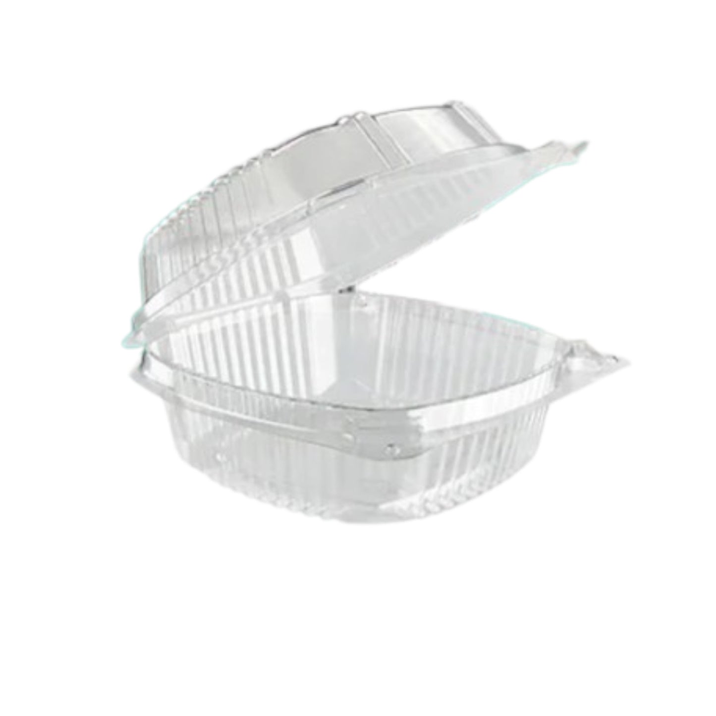 KIS-HQ1105G | 5x5x3 inches Clear Hinged PS Container; $0.120/pc