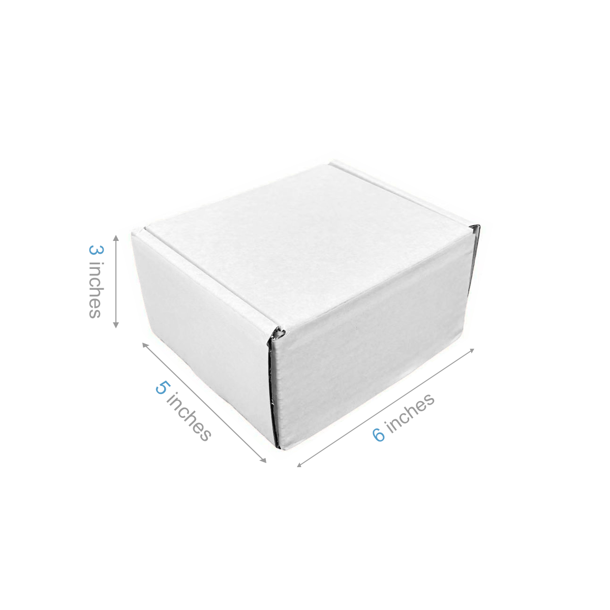 6" x 5" x 3" - White Mailer Boxes - Bundle of 40 - KIS PAPER - 6095; $1.48/pc