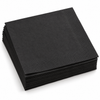 Black Cocktail Napkins, 9" x 9", 2-Ply, 1/4 Fold, 1000 pcs/case, SKU# 6876