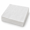 White Lunch Napkins, 12" x 12", 1-Ply, 1/4 Fold, 6000 pcs/case, SKU# 6877