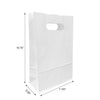 Snack White Paper Bags7.125" x 3.25" x 10.75" with Die-Cut Handles - SKU #5429