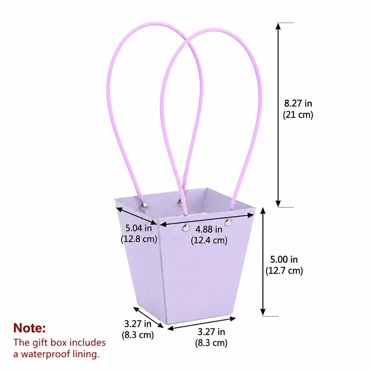 Light Purple Waterproof Flower Pot Bags – 4 Sizes (Small, Medium, Large, Extra Large) | 50pcs/Bundle