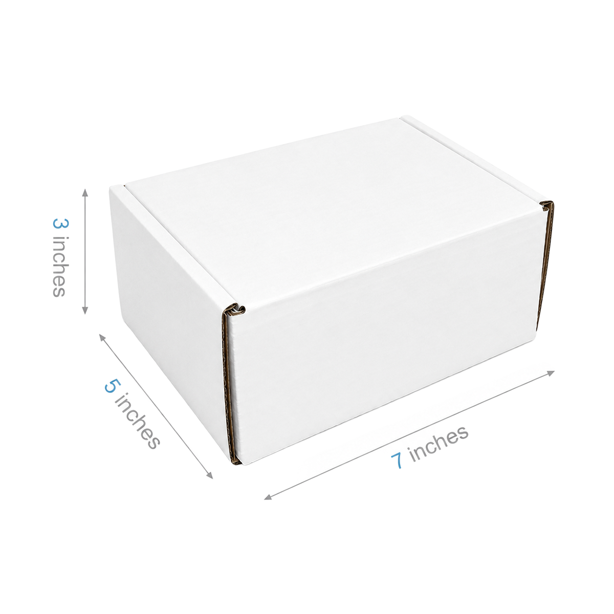 7" x 5" x 3" - White Mailer Boxes - Bundle of 40 - KIS PAPER - 6096; $1.52/pc