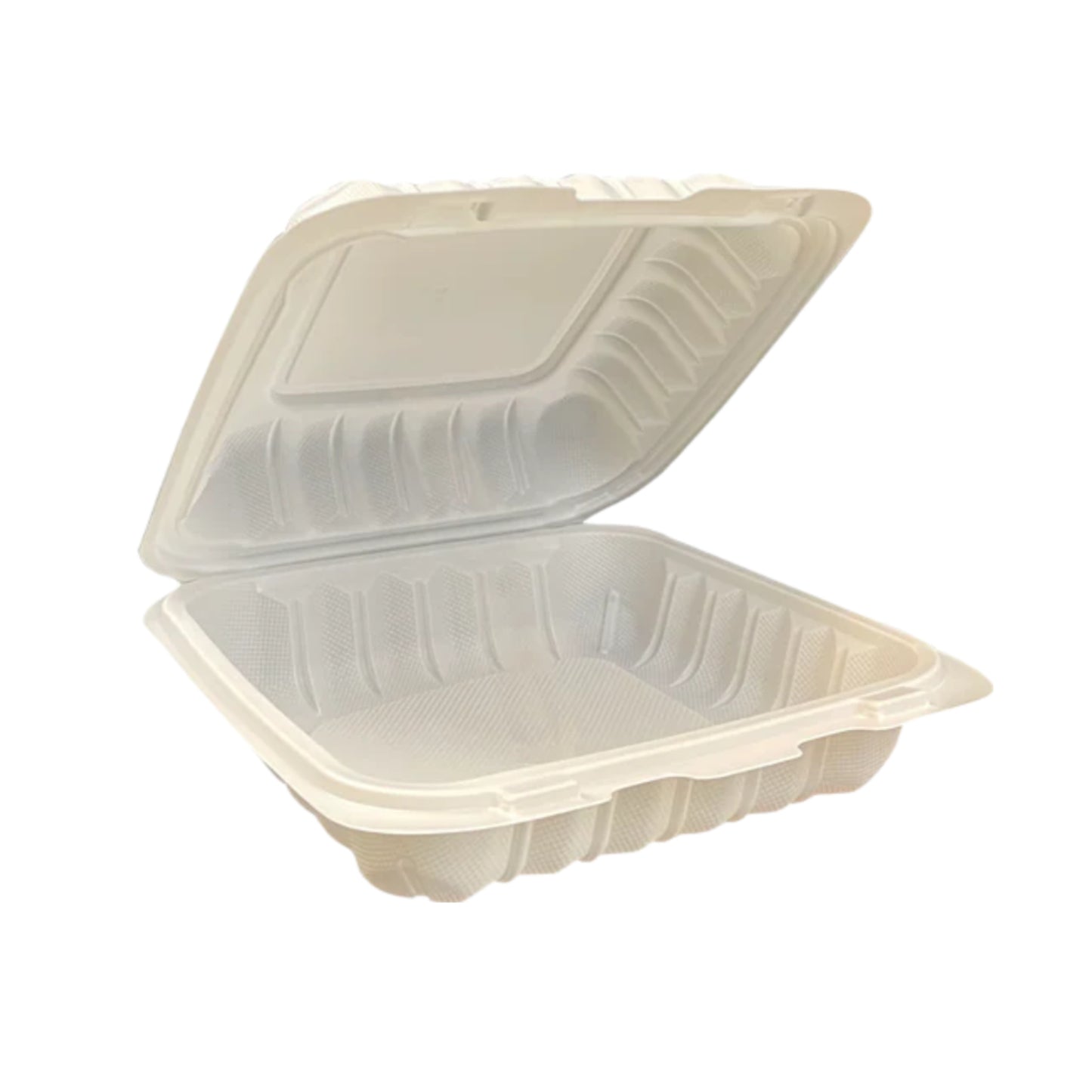 KIS-PP701G | 7.5x7.5x2.5 inches, 1-Compartment, PP Clamshell Food Container; $0.219/pc