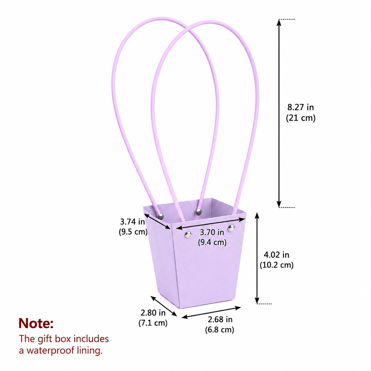 Light Purple Waterproof Flower Pot Bags – 4 Sizes (Small, Medium, Large, Extra Large) | 50pcs/Bundle