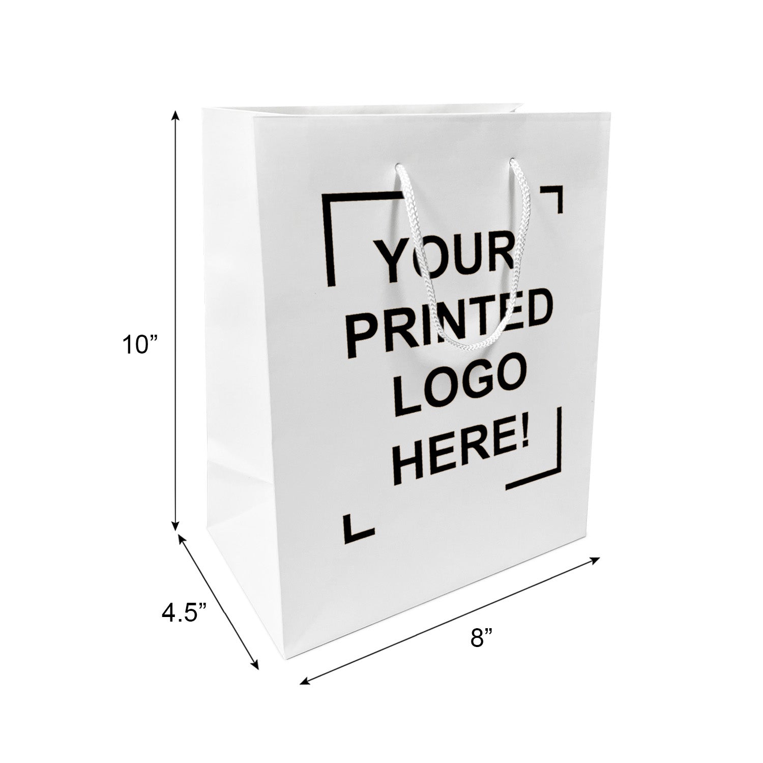 Paper Bags With Handles 50 Pack Inch Ediu Brown Paper