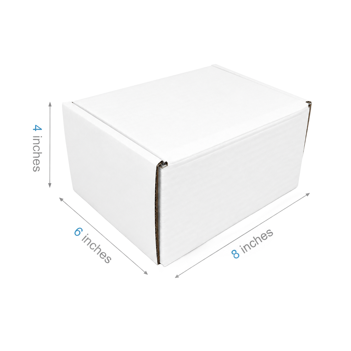 8" x 6" x 4" - White Mailer Boxes - Bundle of 40 - KIS PAPER - 6097; $1.81/pc