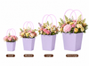 Light Purple Waterproof Flower Pot Bags – 4 Sizes (Small, Medium, Large, Extra Large) | 50pcs/Bundle
