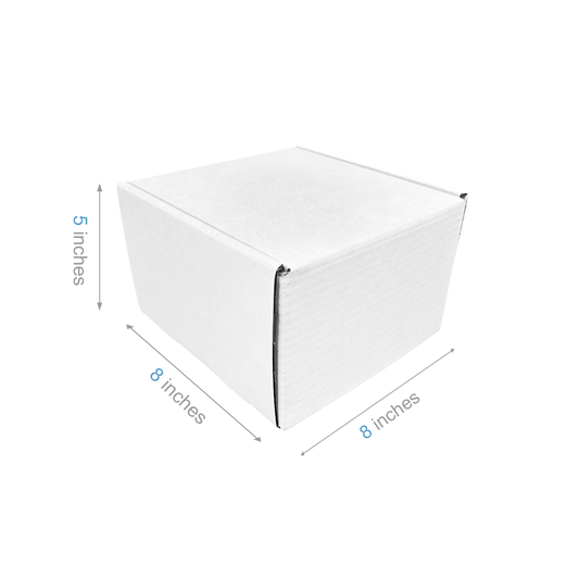 8" x 8" x 5" - White Mailer Boxes - Bundle of 40 - KIS PAPER - 6098; $2.31/pc