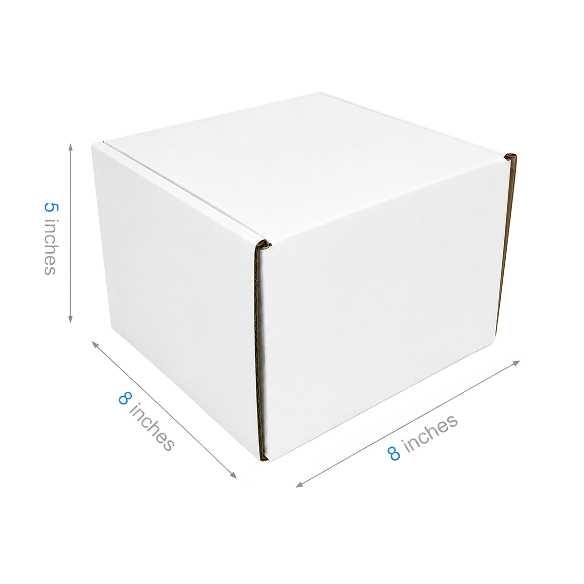 8" x 8" x 5" - White Mailer Boxes - Bundle of 40 - KIS PAPER - 6098; $2.31/pc