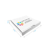 8" x 8" x 2" - Custom White Pizza Boxes - Bundle of 50 - KIS PAPER - 5473; Full Color Custom Print, Printed in Canada