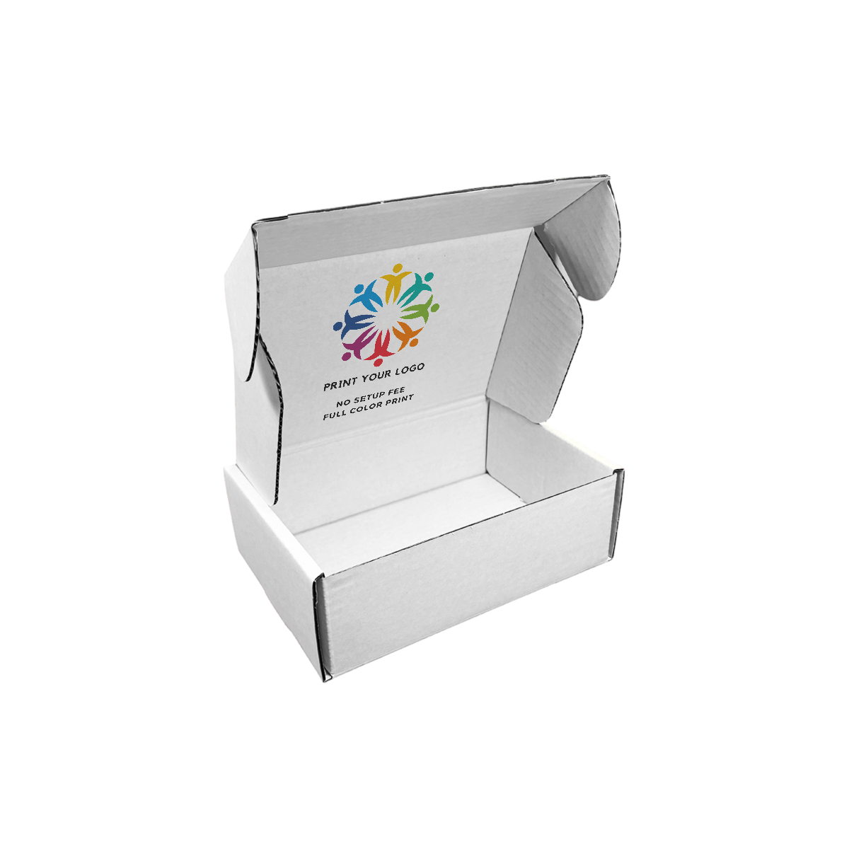 9" x 6" x 3" - Custom White Mailer Boxes - Bundle of 40 - KIS PAPER - 6099; Full Color Custom Print, Printed in Canada; From $2.2/pc