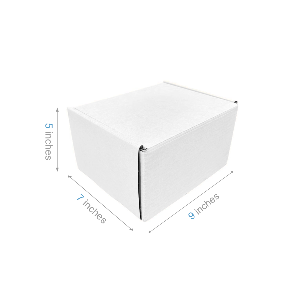 9" x 7" x 5" - White Mailer Boxes - Bundle of 40 - KIS PAPER - 6100; $1.94/pc