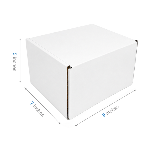 9" x 7" x 5" - White Mailer Boxes - Bundle of 40 - KIS PAPER - 6100; $1.94/pc