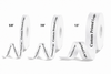Custom Print White Solid Single-Face Satin Ribbon – 3 Sizes (⅝″, ⅞″, 1½″)