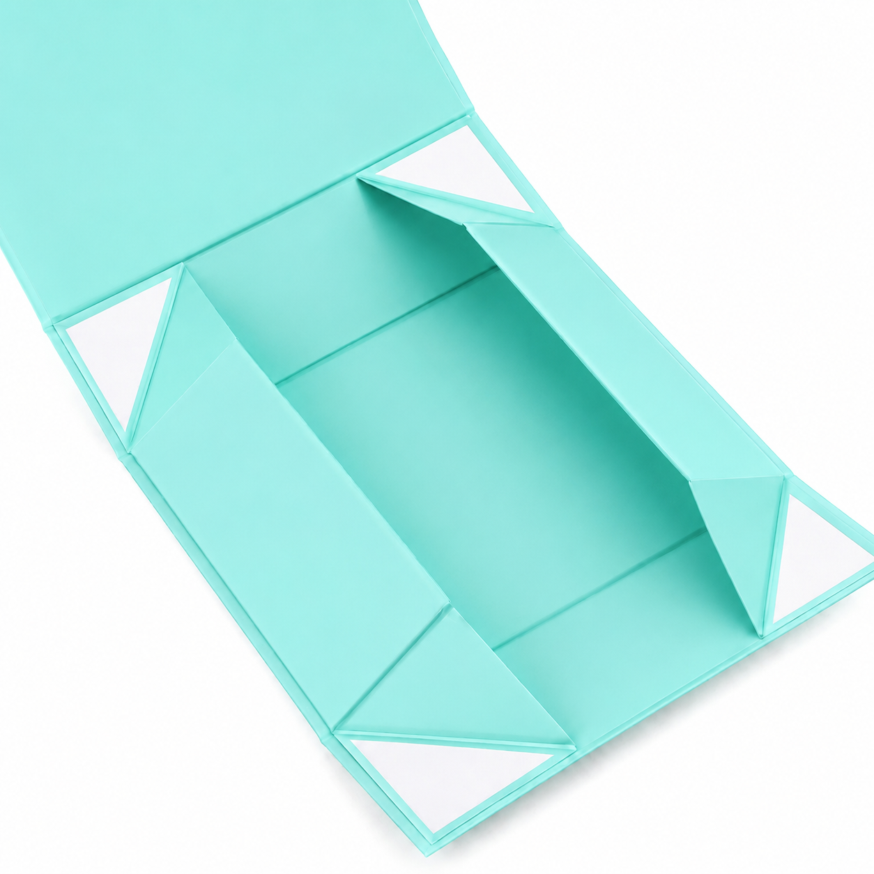 Foldable Rigid Magnetic Closure Gift Box, Green – 12.2 × 8.7 × 4 in | Pack of 10 | SKU 6346
