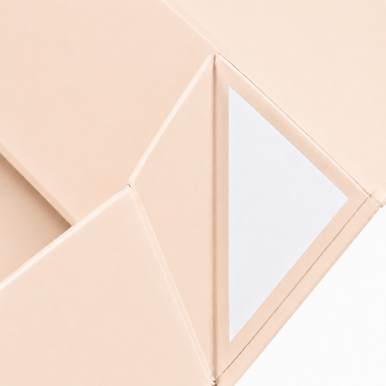 Foldable Rigid Magnetic Closure Gift Box, Beige – 12.2 × 8.7 × 4 in | Pack of 10 | SKU 6348