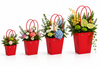 Red Waterproof Flower Pot Bags – 4 Sizes (Small, Medium, Large, Extra Large) | 50pcs/Bundle