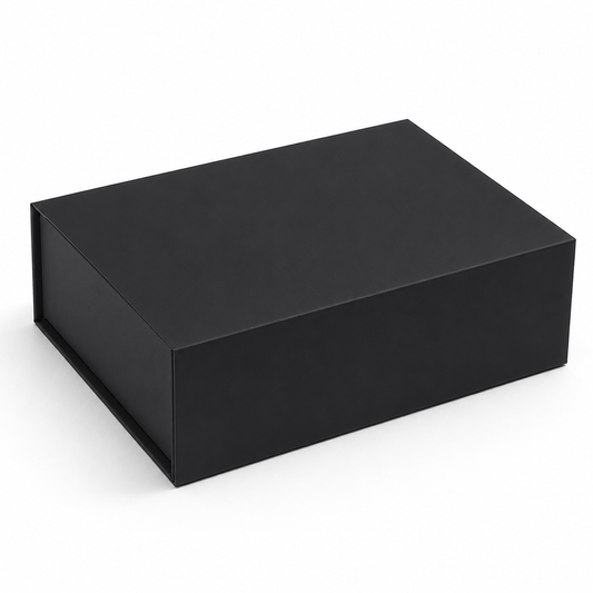 Foldable Rigid Magnetic Closure Gift Box, White – 10.2 × 7.5 × 3.15 in | Pack of 10 | SKU 6337