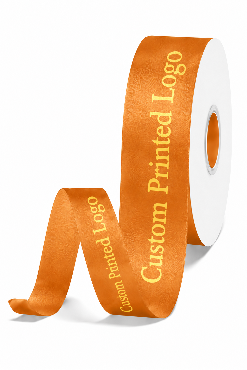 Custom Print Old Gold Solid Single-Face Satin Ribbon – 3 Sizes (⅝″, ⅞″, 1½″)
