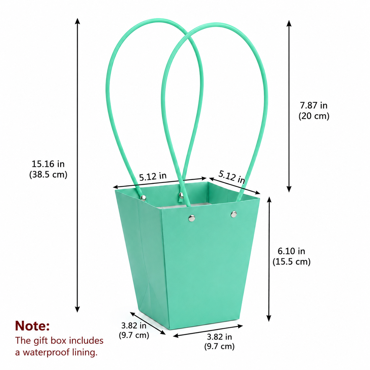 Teal Waterproof Flower Pot Bags – 4 Sizes (Small, Medium, Large, Extra Large) | 50pcs/Bundle