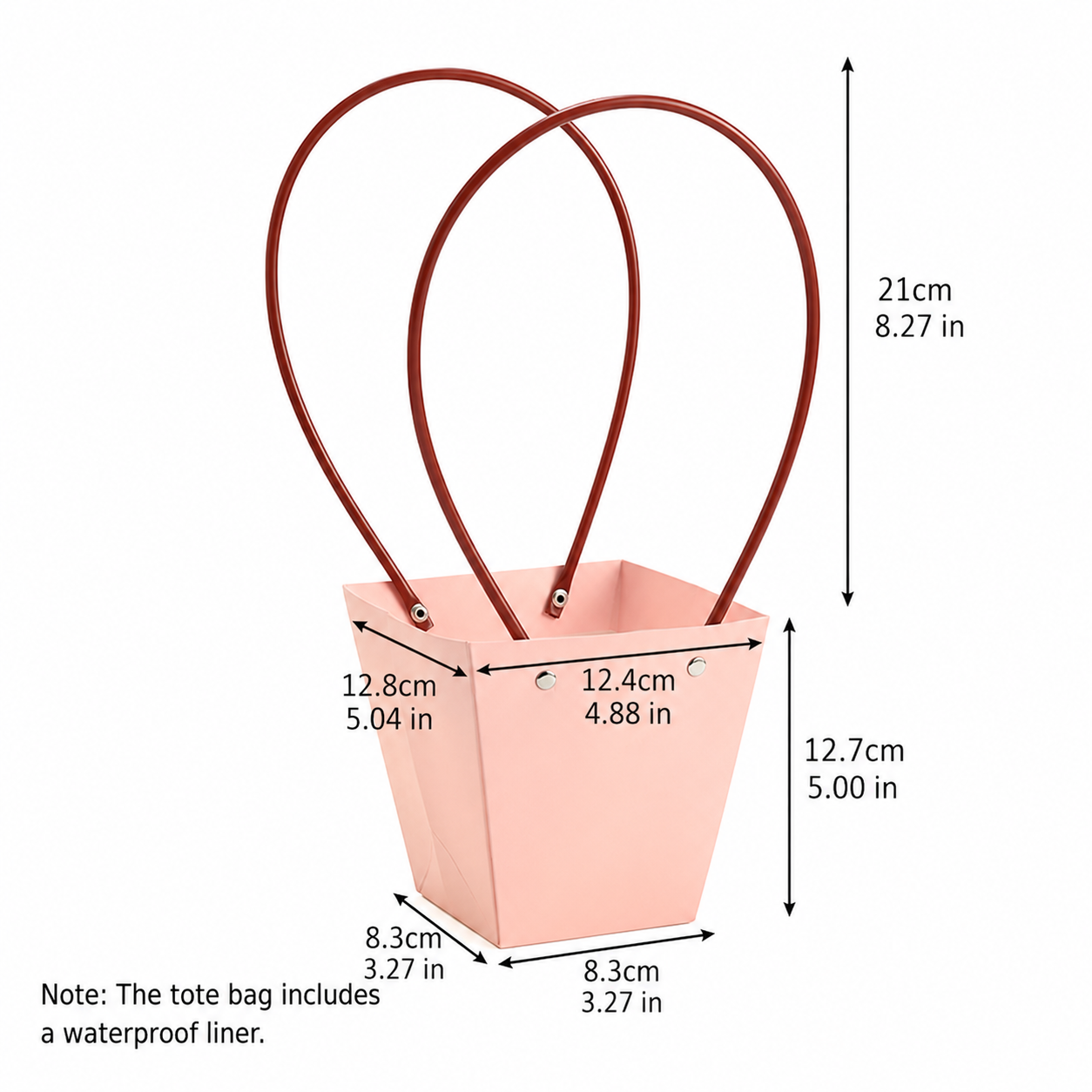Light Pink Waterproof Flower Pot Bags – 4 Sizes (Small, Medium, Large, Extra Large) | 50pcs/Bundle