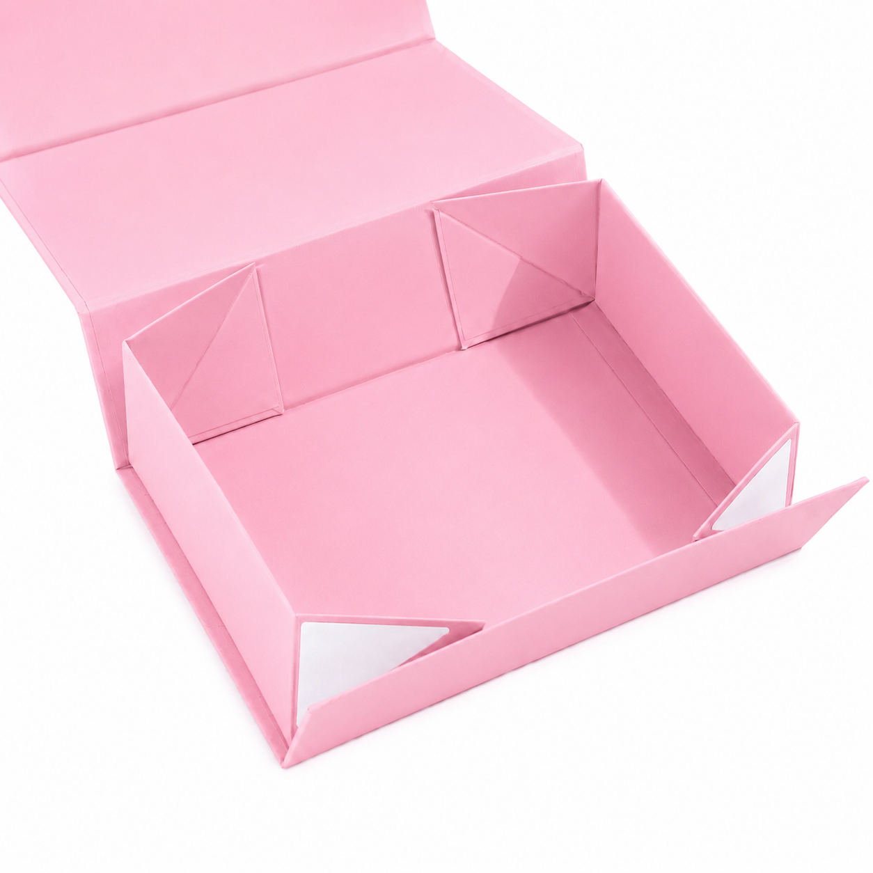 Foldable Rigid Magnetic Closure Gift Box, Pink – 12.2 × 8.7 × 4 in | Pack of 10 | SKU 6343