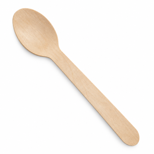 6.25" Birch Wood Spoons on a white background – SKU CTLW-S