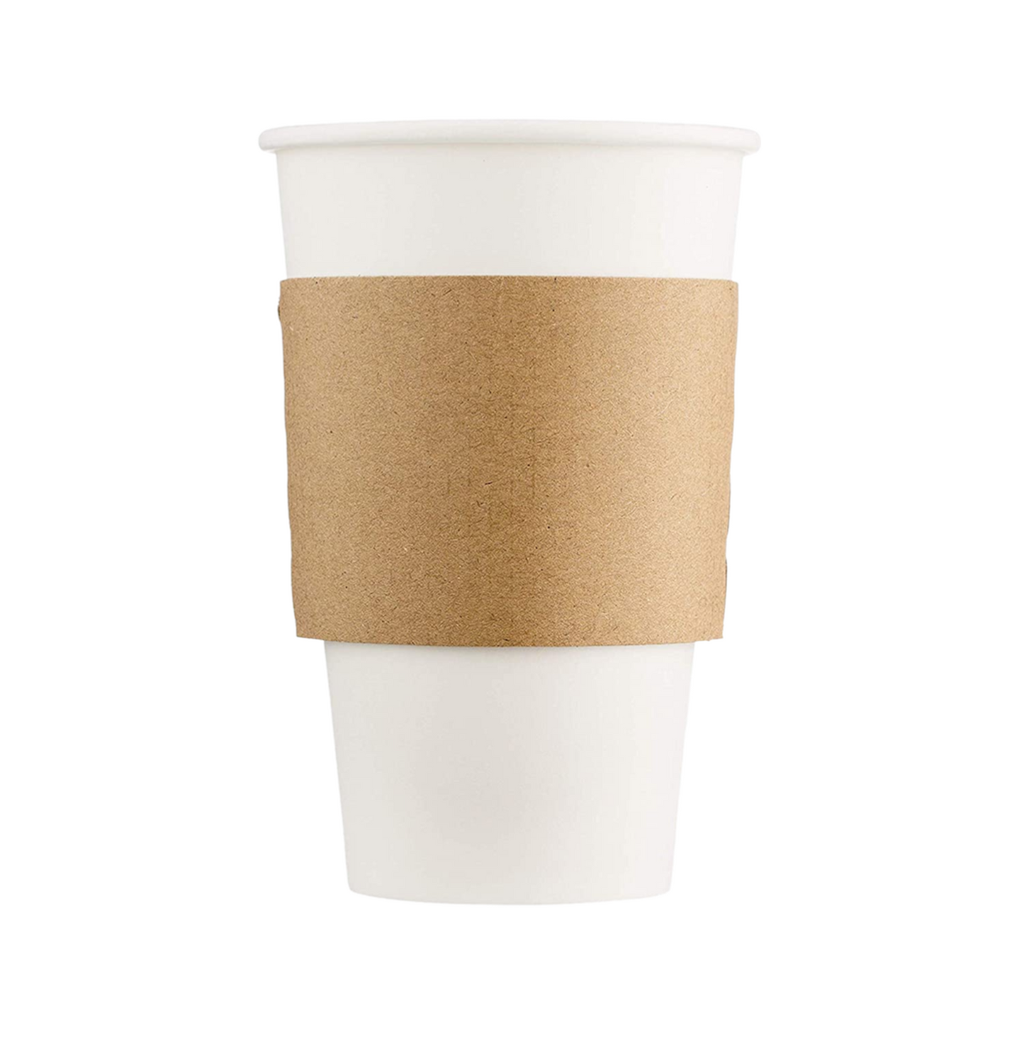 10oz/12oz/16oz/20oz - Kraft Foldable Coffee Sleeve - Carton of 1000 - KIS PAPER - 1282; $0.047/pc