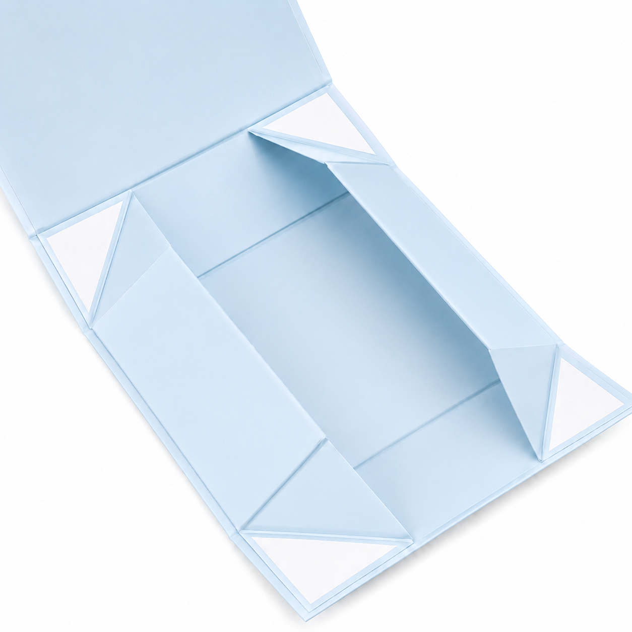 Foldable Rigid Magnetic Closure Gift Box, Blue – 9 × 6.7 × 2.75 in | Pack of 10 | SKU 6333