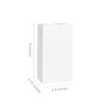 #3 - 4.5" x 3.75" x 9" - Prescription Bags - White Grocery Bags - Carton of 1000 - KIS PAPER - 6023; $0.058/pc
